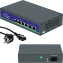 POE SPÍNAČ PRE IP KAMERY 4xPoE + 2xUplink 78W 100Mb