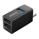 Orico MINI-U32-BK-BP mini USB hub bez kábla 3 porty USB-A 3.1 a 2.0