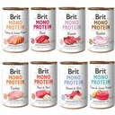 BRIT Mono Protein mix príchutí 24x400g pre psov