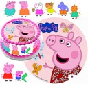 SET TORTOVÝCH TORT, PEPPA PIG + TEXTOVÉ POSTAVY