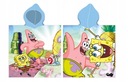 SPONGEBOB SQUARE NOHAVICE OTEČKOVÉ PONČO S KAPUCOU PRE DETI