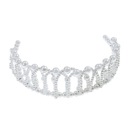 PRINCESS TIARA PEARL CROWN BIELE PERLY PRINCEZNÁ