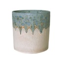 KERAMICKÝ hrniec Pot Blue Beige 13 cm