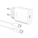 Rýchla nabíjačka USB-C PD 25W + kábel USB-C