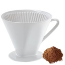 Porcelánový KÁVOVÝ FILTER DRIPPER Cilio 6 biely