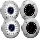 4x SOLÁRNA LAMPA Záhradné pozemné lampy 16 LED