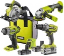 RYOBI SADA 4 NÁRADÍ BATÉRIA 18V 3xAKU