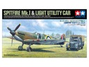 Spitfire Mk.I a ľahké úžitkové auto 10HP 1:48 Tamiya 25211