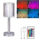 LED KRYŠTÁLOVÁ DIAMANTOVÁ RGB DOTYKOVÁ LAMPA + USB DIAĽKOVÉ OVLÁDANIE