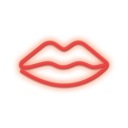 Neónové LED LIPS červené batérie + USB Forever Light