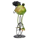 Figúrka pre záhradnú žabku Frog Zelená kovová 36cm