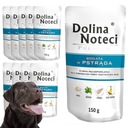 DOLINA NOTECI PREMIUM vlhké krmivo pre psov bohaté na pstruhy 10x150g vrecúško