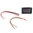 DC 0-100V 10A Duálny LED digitálny voltmeter