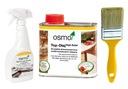 Osmo Top Oil 3068 surové drevo + tekutina + kefa