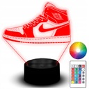 Soška LED Night Light RGB 3D gravírovanie Nike Air Jordan Streetwear Shoe