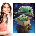 Diamantové vyšívanie BABY YODA Diamantový obraz STAR WARS Sada mozaiky 5D