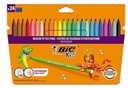 BIC FRESH TRIPS TIPY SCHOOL KIDS KID COULEUR 24 farieb umývateľné