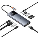 HUB 11v1 Baseus USB-C na USB-C PD USB-C 3x USB-A HDMI AUX RJ-45 SD TF