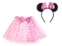 SET SUKŇA MINNIE MOUSE A RUŽOVÁ ČELENKA