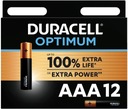 12x DURACELL AAA LR3 OPTIMUM 12 ks