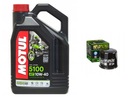 MOTUL ESTER 5100 4T 10W40 4L OLEJ + FILTER HF204