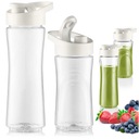 SADA 2 CESTOVNÝCH FĽAŠI NA MOZANO NUTRI SPORT BLENDER 400ML 600ML BIELA