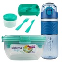 Sistema AWESOME SET Šalátový obedár 1100 ml + fľaša na vodu Aquator 600 ml