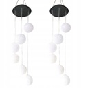 LED solárne korálky Crystal Wind Chime