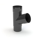 TEE pre zvodovú rúru GAMRAT PVC 110 mm GRAPHITE