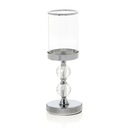 Strieborný svietnik Glamour Lantern Chrome Crystal