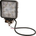 LED pracovná lampa štvorcová, 24W 1920 lm 10/30V rozptýlené svetlo 8 LED