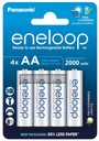 4x Panasonic Eneloop R6 AA 2000mAh AA batérie