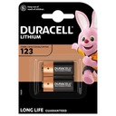 Lítiová batéria, CR123A, Duracell, blister, 2-balenie,