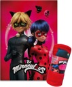 Deka Miraculous Fleece: Deka Ladybug and Cat Noir Plaid Original