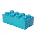 Zásobník kociek 8 LEGO 50 cm Azúrový