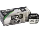 Strieborná batéria MAXELL 362 SR721SW 1,55V 10 KS