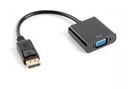 Adaptér Lanberg DisplayPort (M VGA 15 pin F čierny