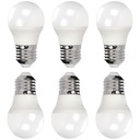 6x LED ŽIAROVKA ÚSPORA ENERGIE G45 E27 6W 480lm 6000K STUDENÁ BIELA