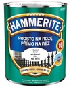 Farba na hrdzu Hammerite POLOMATNÁ BIELA ​​2,5L