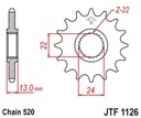 Predné ozubené koleso Jt 402 16 Aprilia Pegaso 650 98-04