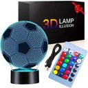 FUTBALOVÉ 3D LED NOČNÉ FARBY + DIAĽKOVÉ OVLÁDANIE