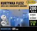 ZÁCLONA BULINEX BLESK 200LED W/W 9,6m MODRÁ