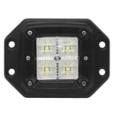 LED PRACOVNÁ LAMPA 20W M-Tech 12/24V Hranatá 4x5W