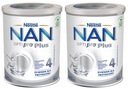 2 x NAN 4 Optipro Plus upravené mlieko 800g