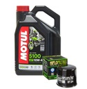 Sada na výmenu oleja - Motul 10w40 5100 4L olej + HF204 filter