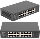 SWITCH 16 PORTOV 1GB GIGABITOVÝ RACK 10' 19' 32Gbps KOVOVÝ LAN splitter