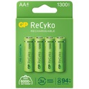 4x GP Recyko+ New R6/AA 1300mAh séria 1,2V Ni-MH