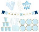 Je to Boy Baby Shower Blue Boy Party Decoration Kit