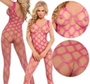 Sexy sieťované bodystocking She-cat *XL3XL* ružové