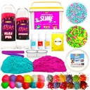 SLIME MEGA XXL SET NA VÝROBU SLIZOVÝCH HLADÍN AKO DARČEK KU DŇU DETÍ